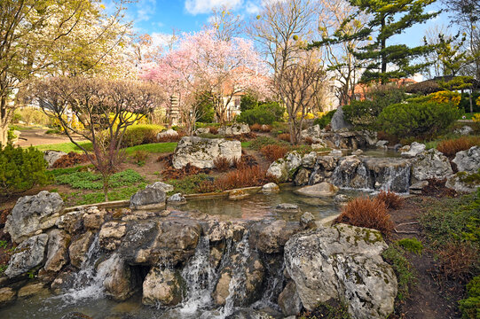 Setagaya Park in Vienna spring season landscape