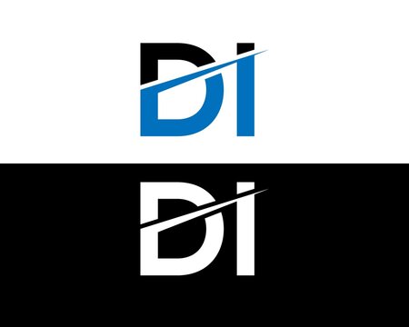 Creative Letter DI Logo Design Professional Trendy Icon Vector Symbol.