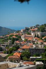 
Deir El Qamar village beautiful green landscape and old architecture in mount Lebanon Middle east