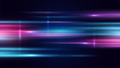 Modern abstract high-speed movement. Colorful dynamic motion on blue background. Movement sport pattern for banner or poster design background concept.