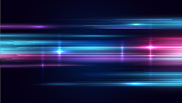 Modern abstract high-speed movement. Colorful dynamic motion on blue background. Movement sport pattern for banner or poster design background concept.