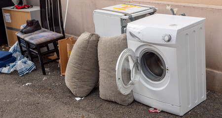 Panorama washing machine and laundry recycling