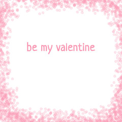 Fototapeta na wymiar Valentine's Day greeting card. illustration of Valentine's Day Background with hearts.