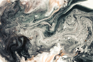 Ripples of agate. Treasury of art. Swirls of marble. Abstract fantasia with golden powder. Extra special and luxurious- ORIENTAL ART. Natural luxury.