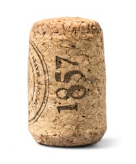 Wine or classic wooden Champagne Cork