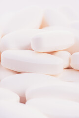 Fototapeta na wymiar Medicine tablets antibiotic and pills close-up