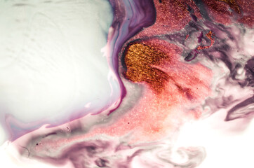 Natural luxury. Ripples of agate. Treasury of art. Swirls of marble. Abstract fantasia with golden powder. Extra special and luxurious- ORIENTAL ART.  