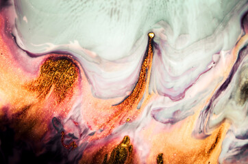 Natural luxury. Ripples of agate. Treasury of art. Swirls of marble. Abstract fantasia with golden powder. Extra special and luxurious- ORIENTAL ART.  