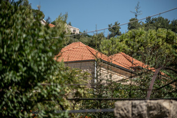 
Deir El Qamar village beautiful green landscape and old architecture in mount Lebanon Middle east