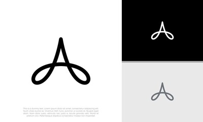 Initials A logo design. Initial Letter Logo.	