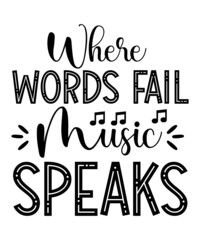 Music SVG Bundle, Music SVG, Music Clipart, Music Cut Files For Silhouette, Files for Cricut, Music Vector, Design Music Notes Svg, Dxf, Png