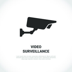 CCTV vector icon. Surveillance camera icon vector template. Video surveillance