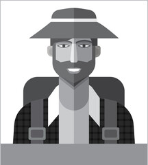 Tourist - vector  icon