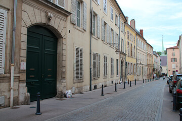Obraz premium street and ancient houses in nancy (france)