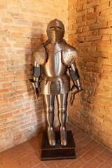 Medieval iron armor, Catell'Arquato, Piacenza, Italy