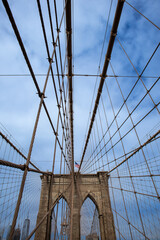 Naklejka premium Brooklyn Bridge, New York, USA