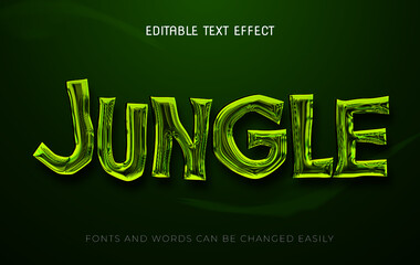 Jungle tale 3d editable text effect