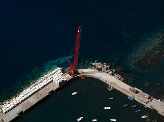 a view of the harbour, madeira, portugal