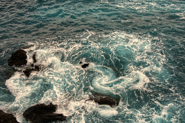 whirlpools in the atlantic ocean, 3, Porto Moniz, Madeira, Portugal