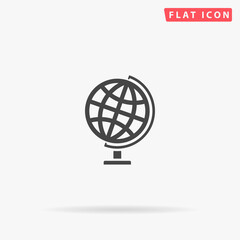 Globe flat vector icon