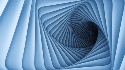 Twist tunnel illustration abstract background