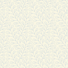 Seamless pattern with plants