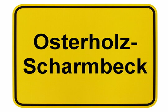 Illustration eines Ortsschildes der Stadt Osterholz-Scharmbeck