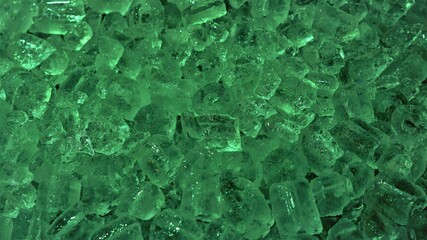 Colorful crystal Ice cubes  background with light effect
