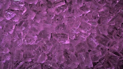 Colorful crystal Ice cubes  background with light effect