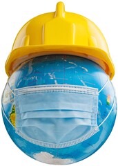 Labor Day concept. International labor day concept. Labor safety and right at. World Day for Safety...