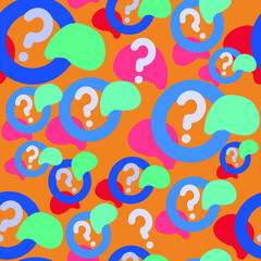 Seamless pattern of speech clouds. The cloud is suitable for the background of a chat dialog box, an online chat survey to illustrate reactions. The ability to change to any size and color 