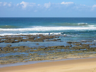 Fototapeta premium The remote coastline of Sodwana Bay in northern KwaZulu Natal in South Africa