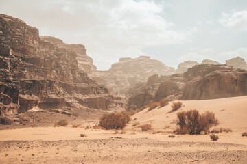 Rocks and Mountains in the Mountains of Jordan
