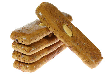 Aachener Printen isolated on white background. Aachener Printen are a type of gingerbread...