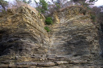 Geological topography formed by volcanic activity