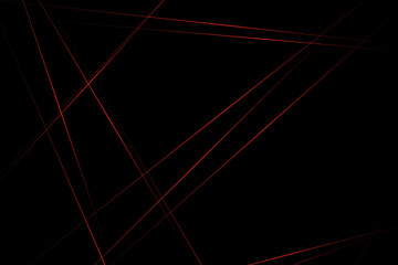 Abstract black with red lines, triangles background modern design. Vector illustration EPS 10.