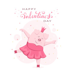Valentines Day and Dancing Piggy