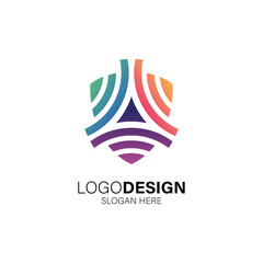 Security and technology logo design