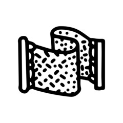 fishing net line vector doodle simple icon
