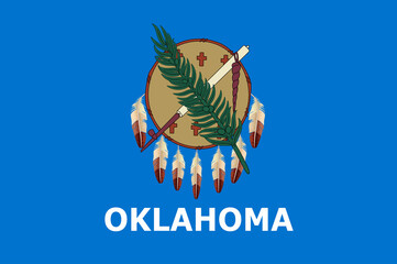 Flag of Oklahoma is a state in the South Central region of the United States