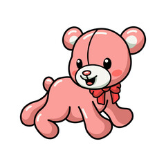 Obraz premium Cute teddy bear cartoon posing