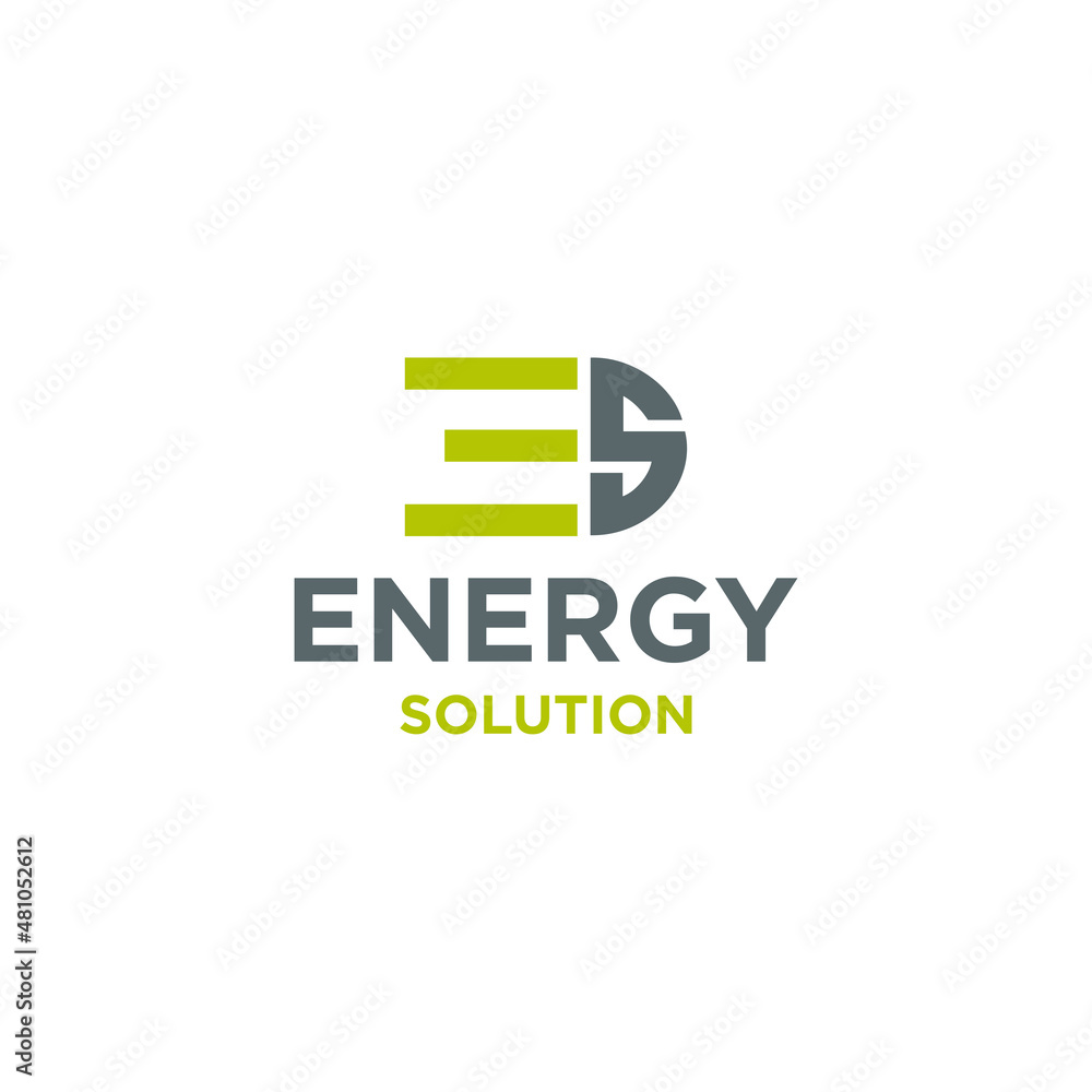 Wall mural Energy Solution Logos Design Modern