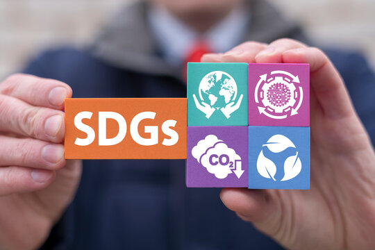 Concept of Sustainable Development Goals. SDGs strategy.