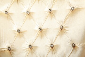 Texture leather upholstery sofa closeup