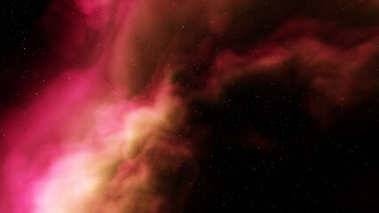 Space background with realistic nebula and shining stars. Colorful cosmos with stardust and milky way. Magic color galaxy. Infinite universe and starry night. 3d render	
