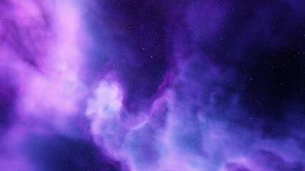 Space background with realistic nebula and shining stars. Colorful cosmos with stardust and milky way. Magic color galaxy. Infinite universe and starry night. 3d render	
