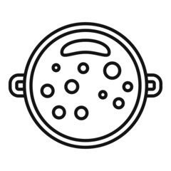 Bath footcare icon outline vector. Water spa