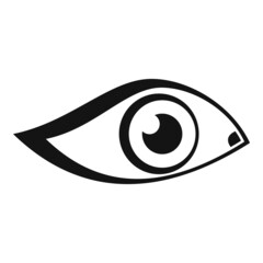 Eye light icon simple vector. View look