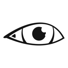 Eye idea icon simple vector. View look