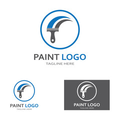 Paint Logo Template vector icon illustration design
